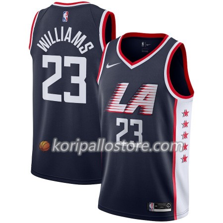 Los Angeles Clippers Lou Williams 23 2018-19 Nike City Edition Navy Miesten Pelipaidat Swingman 